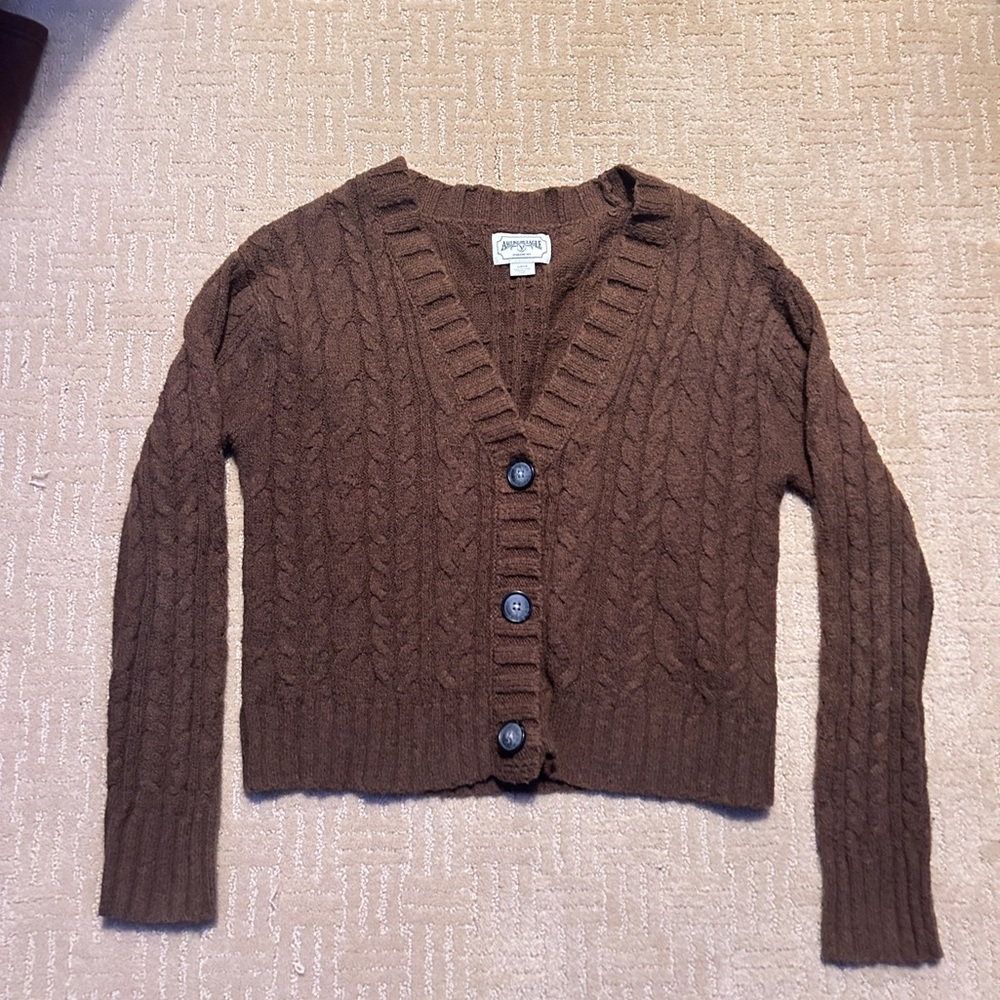 American Eagle Outfitters brown Cardigan